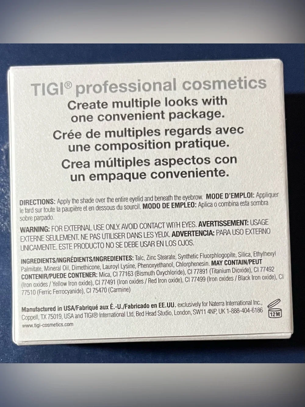 TIGI Quad Eyeshadow Palette — Shades - POSH and LOVE AFFAIR  - $16 EACH